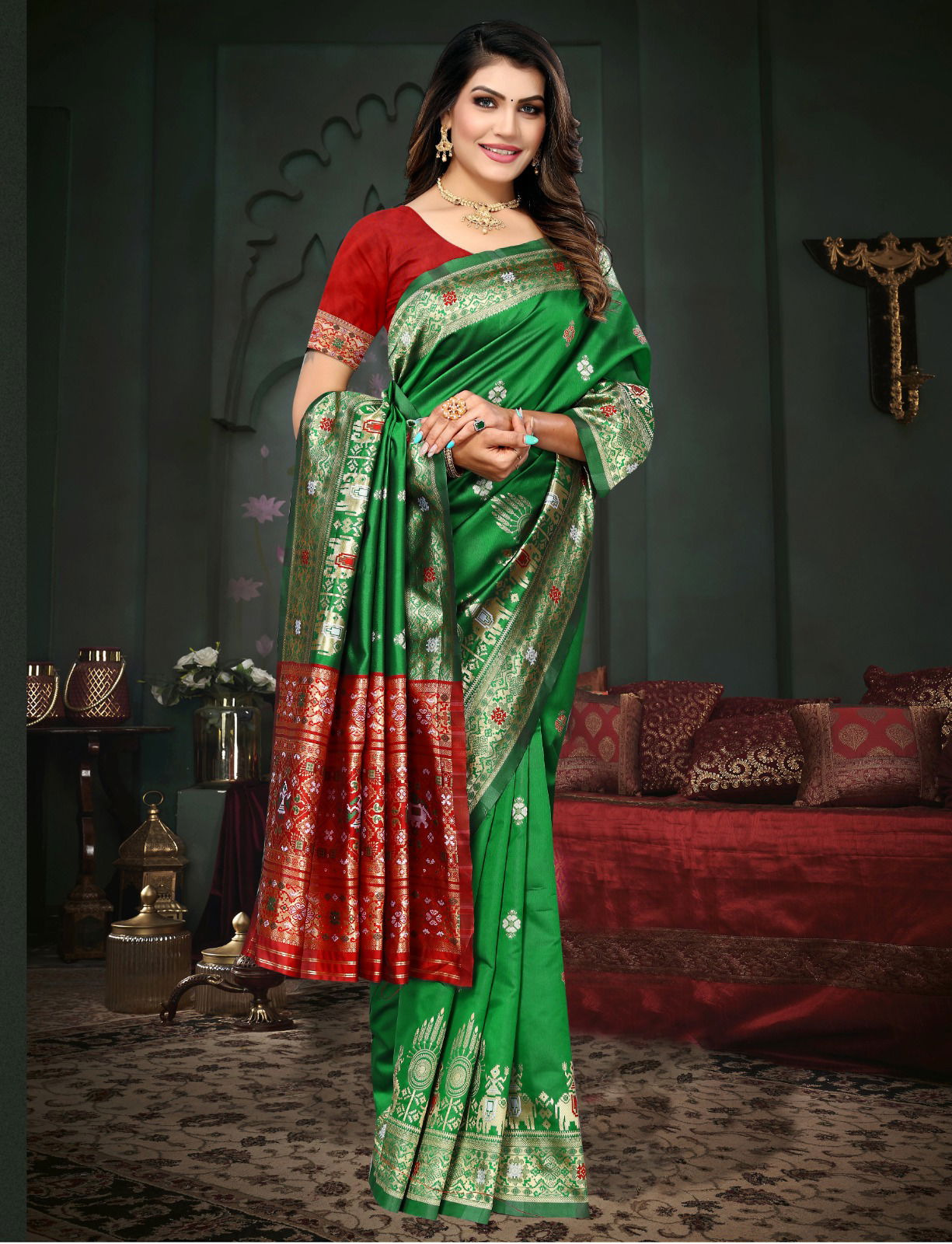 Dhruvi Bandhani Patola Printed Wedding Sarees Catalog